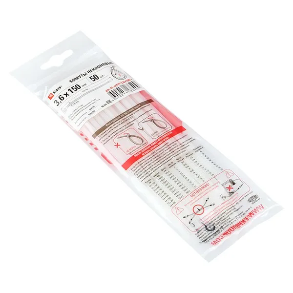 Хомут P6,6 стандартный (б), 3,6x150 (100шт) FlexLock PROxima EKF — фото 2