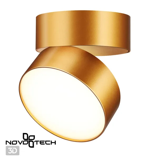 Св-к накл.св/д IP20 LED 24W 4000K 2100Лм 100-265V матовое золото PROMETA NOVOTECH — фото 4