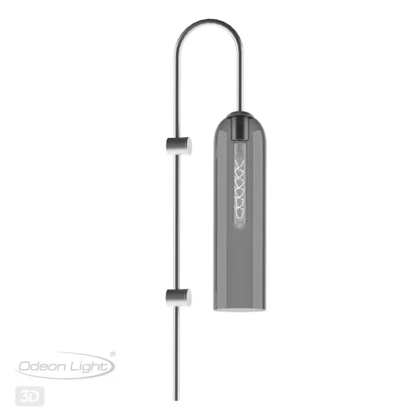 Бра E27 1*60W VOSTI никель/дымчатый ODEON LIGHT — фото 4