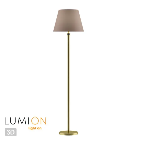Торшер E14 1*40W 220V MONTANA античная латунь,бежевый LUMION — фото 4