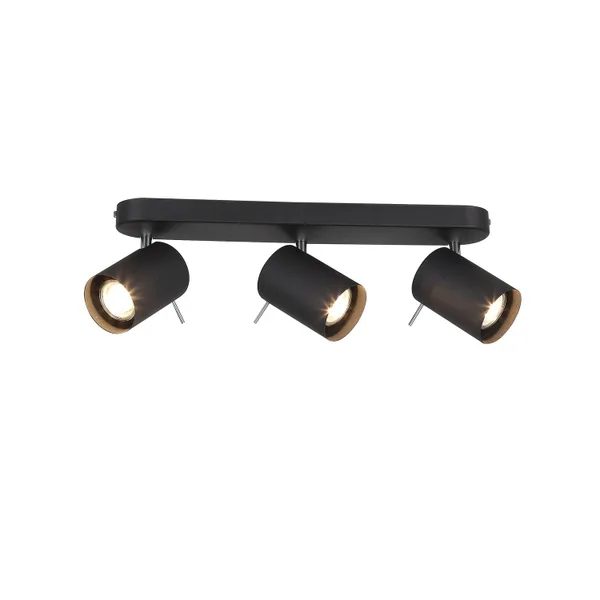 Спот Черный, Хром/Черный GU10 LED 3*3Вт SL597.401.03 ST LUCE