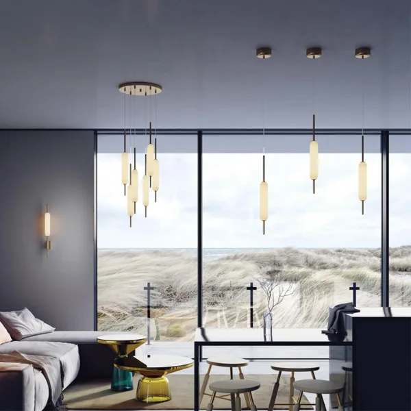 Подвес LED 12W REEDS бронзовый/белый ODEON LIGHT — фото 2