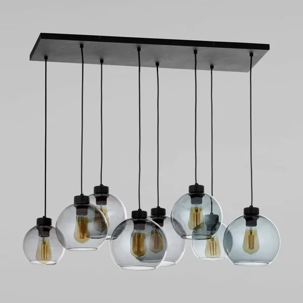 Подвесной светильник 8*E27 60Вт черный IP20 Cubus (4113 Cubus) TK Lighting Eurosvet