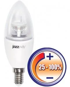 Лампа св/д свеча 7W Е14 4000К Прозрачный Диммир.JazzWay