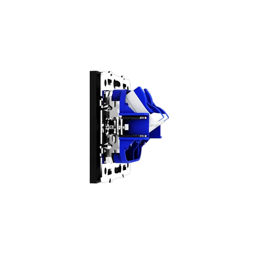 Розетка компьютерная встраиваемая Voltum S70 двойная RJ45+RJ45 КАТ.6, (черный матовый) — фото 11