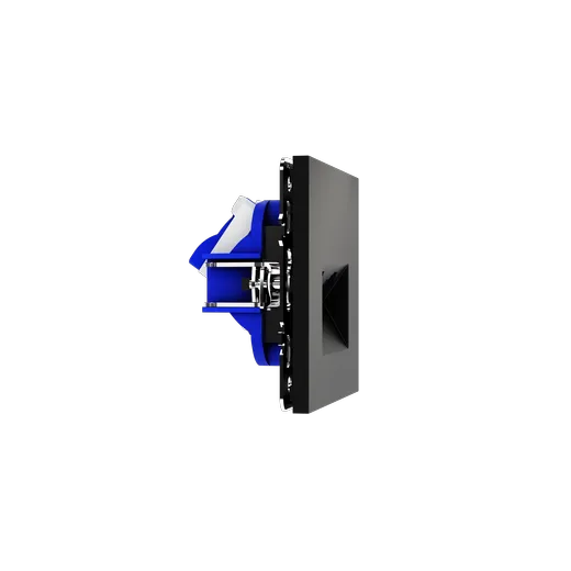 Розетка компьютерная встраиваемая Voltum S70 двойная RJ45+RJ45 КАТ.6, (черный матовый) — фото 22