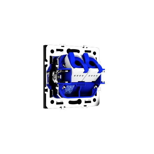 Розетка компьютерная встраиваемая Voltum S70 двойная RJ45+RJ45 КАТ.6, (черный матовый) — фото 8