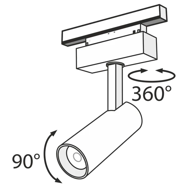 Светильник трековый 13Вт 3000K Черный IP20 Focus LED TR019-2-10W3K-B Technical Maytoni — фото 6