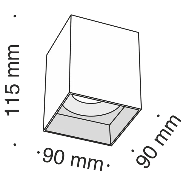 Потолочный светильник 1*GU10 50Вт Черный IP20 Alfa C015CL-01B Technical Maytoni — фото 6