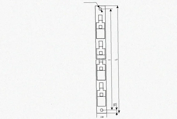 Стойка кронштейна рожкового криволинейного К1351.001А-04, (1...15 рожков), горячее цинкование, L1970мм, S3,0 Курганский ЗЭМИ — фото 2