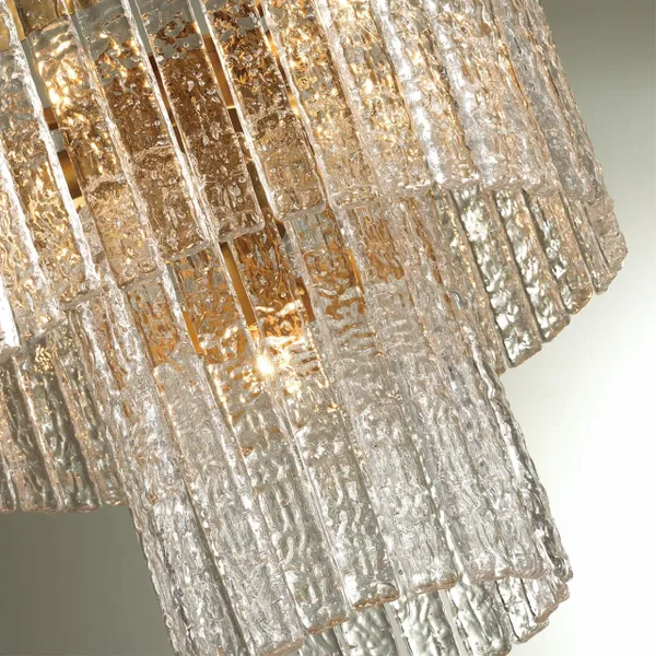 Люстра E14 7*40W MERKALE матов.золотой/прозрачный/стекло/ ODEON LIGHT — фото 6