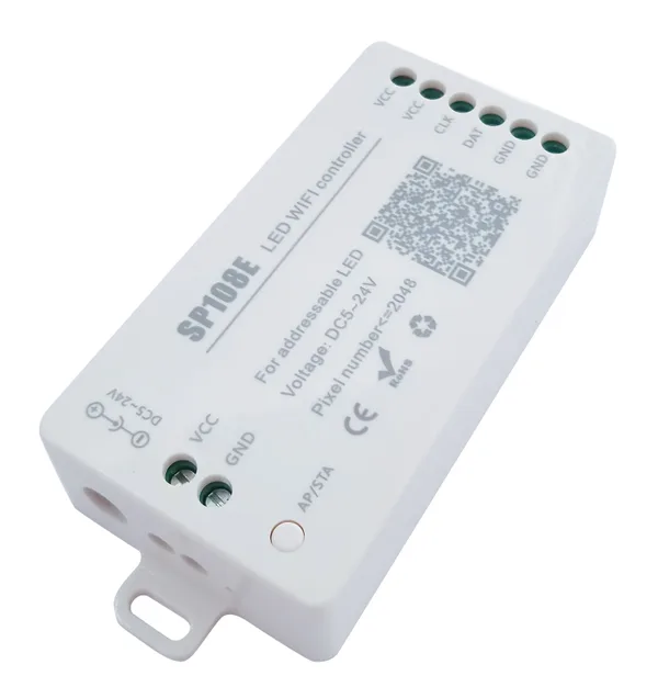 Контроллер Wi-fi с аудиорежимами SP108e 960пикс. 5-24V для адресной ленты Giant4