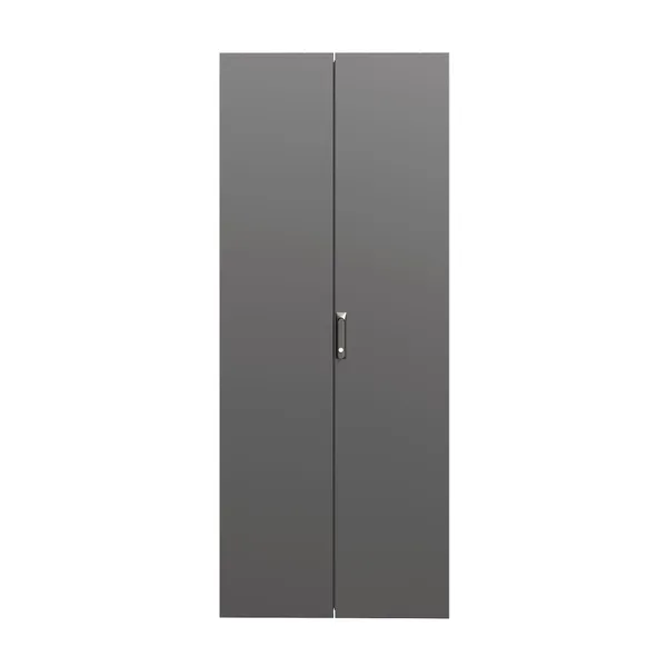 Дверь сплошная двухстворчатая для IT-CQE 1400 x 800 RAL9005 DKC