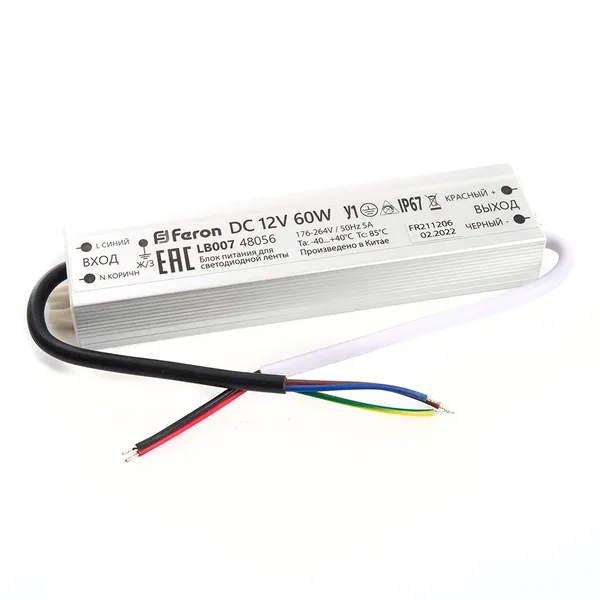 Блок питания для светодиодной ленты 60W 12V IP67 (драйвер), LB007 Feron — фото 4
