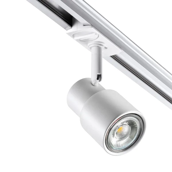 Св-к трековый однофазный двухжильный IP20 GU10 50W 220V MOLO белый NOVOTECH — фото 4