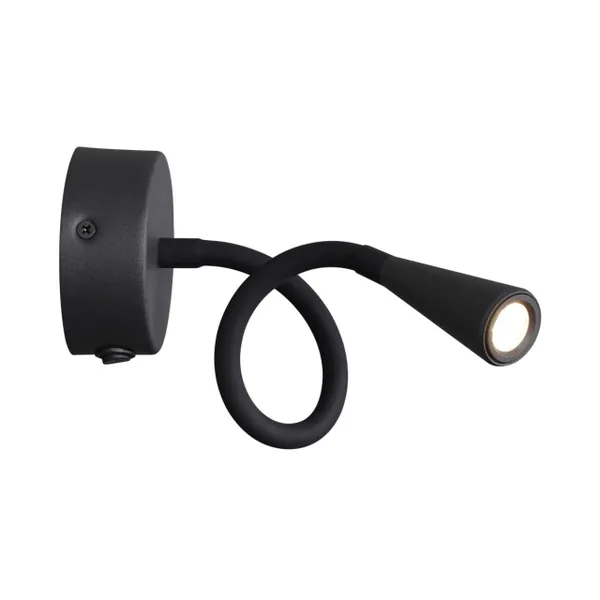Настен.св-к выкл на базе IP20 LED 3W 263Лм 3000K ODDS черн/металл ODEON LIGHT — фото 5