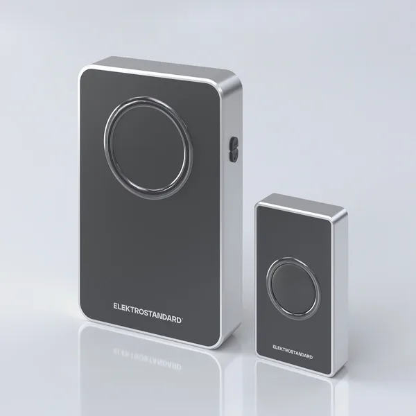 Звонок беспроводной 38M серебряный, черный IP20 (a055696) Elektrostandard