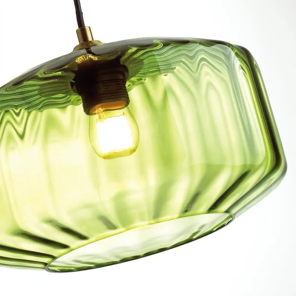 Подвес E27 60W BINGA зеленый/бронзовый ODEON LIGHT — фото 7