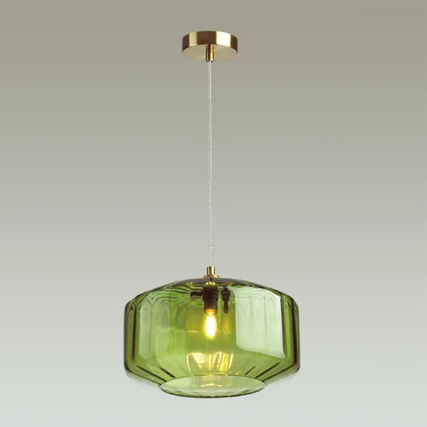 Подвес E27 60W BINGA зеленый/бронзовый ODEON LIGHT — фото 4