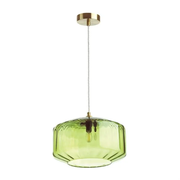 Подвес E27 60W BINGA зеленый/бронзовый ODEON LIGHT