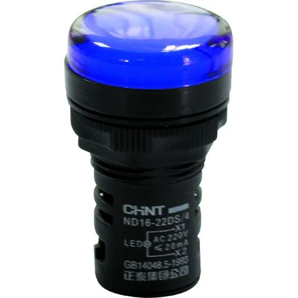 Индикатор ND16-22DS/2 синий АС/DC24В (R) CHINT