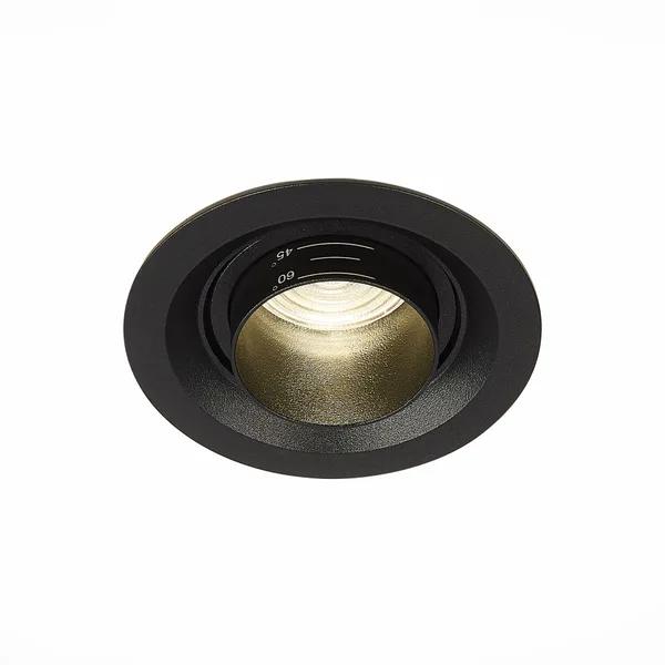 Светильник встраиваемый Zoom Черный LED 1*7Вт 4000К 560Lm Ra 15°-60° IP20 D90xH65 170-240В ST701.448.07 ST LUCE