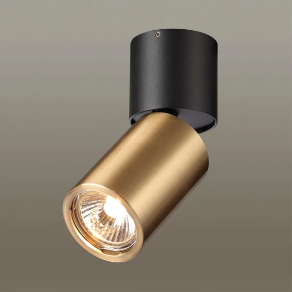 Потолочный св-к IP20 GU10 50W DUETTA черный с античной бронзой ODEON LIGHT — фото 2
