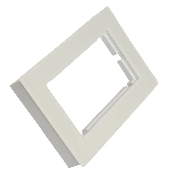Рамка 2-местная (без перемычки), стекло, STEKKER, GFR00-7012-01, серия Катрин, белый B — фото 2