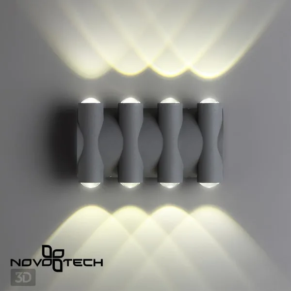 Ландшафтный настенный св-к IP54 LED 4000K 8W 85-265V CALLE темно-серый E NOVOTECH — фото 2