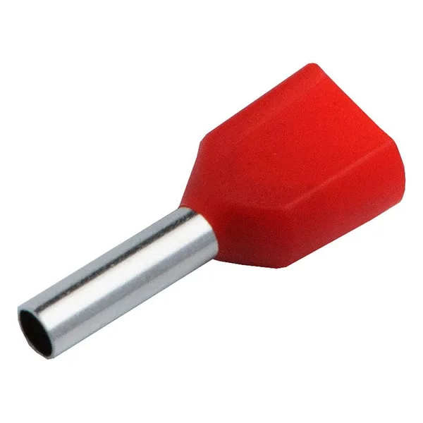 Наконечник-гильза НГИ2 GNGI-E2-2x0,75-8-50 Темно-красный, 50 штук General