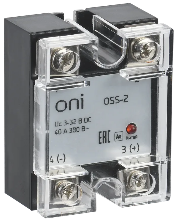 Реле твердотельное OSS-2 40А 380В AC 3-32В DC ONI IEK
