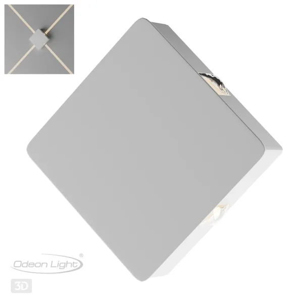 Настенный св-к IP20 LED 8W 444Лм 3000K VISTA белый/металл ODEON LIGHT — фото 4