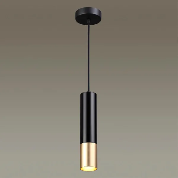 Подвесной св-к GU10 1*50W 220V KIKO черный с золотом ODEON LIGHT — фото 2