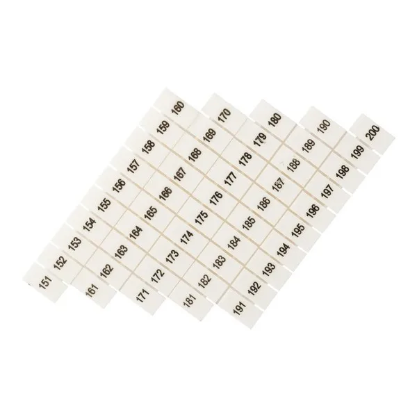 Маркеры для JXB-ST 1,5 с нумерацией 150-200 (100 шт) PROxima EKF