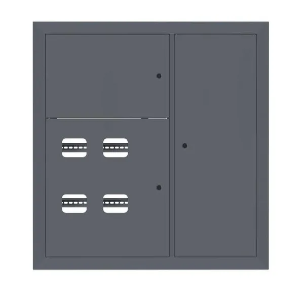 Щит этажный 4 кв, RAL7024 (1000х950х150) PROxima EKF