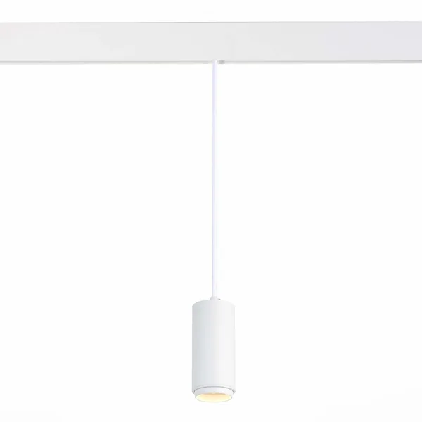 Магнитный трековый светильник подвесной ZOOM Белый LED 1*6Вт 4000К 667Lm Ra>80 10-60° IP20 D60xH120 48В ST357.543.06 ST LUCE
