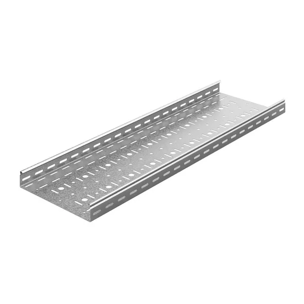 Универсальный лоток перфорированный 200х50х3000, толщ. 1,0 мм, Сендзимир цинк Ostec