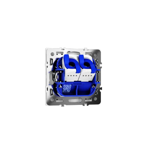 Розетка компьютерная встраиваемая Voltum S70 двойная RJ45+RJ45 КАТ.6, (белый матовый) — фото 7