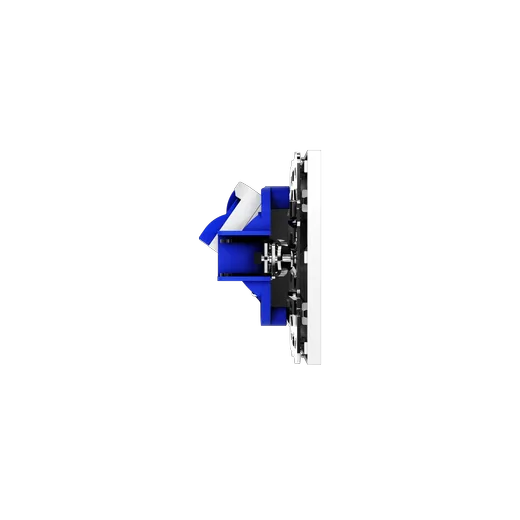 Розетка компьютерная встраиваемая Voltum S70 двойная RJ45+RJ45 КАТ.6, (белый матовый) — фото 23