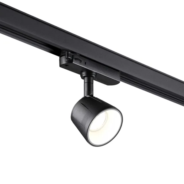 Трехфазный трековый св/д св-к IP20 LED 4000K 10W 100-265V черный/белый KNOF NOVOTECH — фото 3