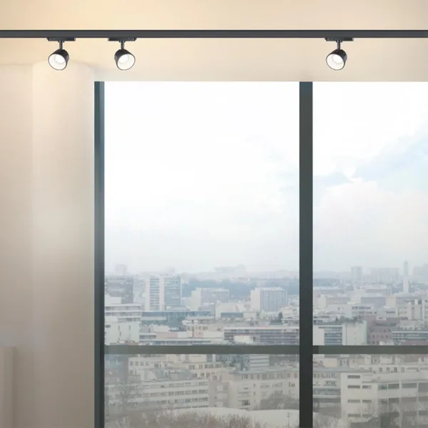 Трехфазный трековый св/д св-к IP20 LED 4000K 10W 100-265V черный/белый KNOF NOVOTECH — фото 2