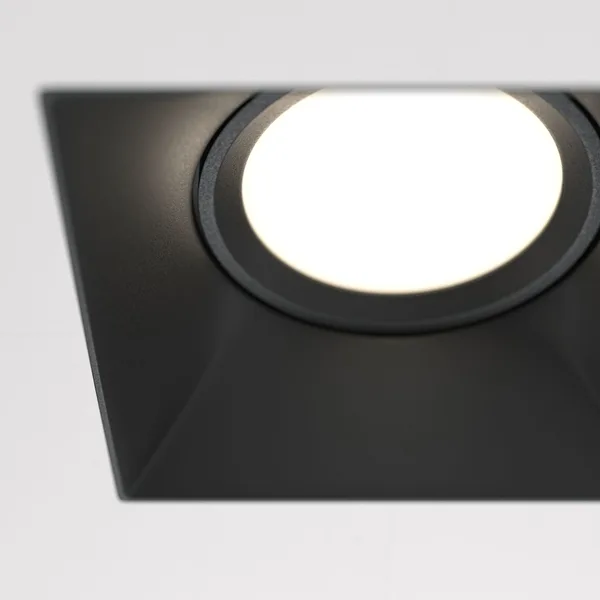 Встраиваемый светильник 1*GU10 50Вт Черный IP20 Downlight DL042-01-SQ-B Technical Maytoni — фото 2