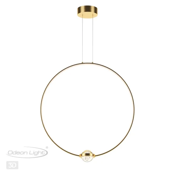 Подвесной св-к IP20 LED 27W 2230Лм 4000K GOTA брашированное золото/металл ODEON LIGHT — фото 5