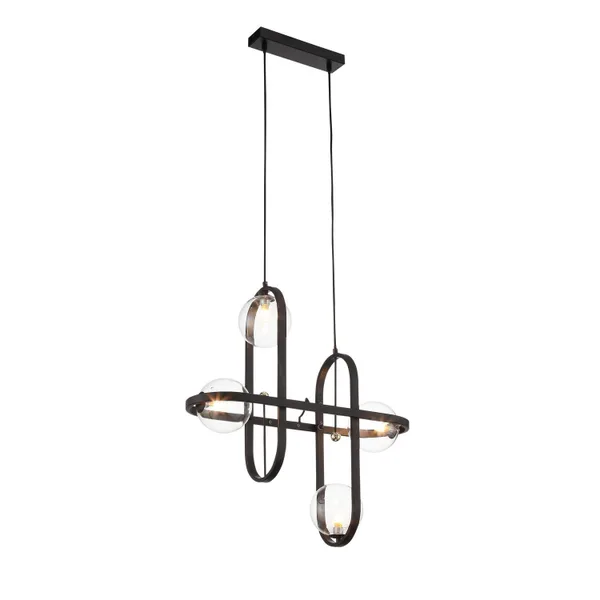 Светильник подвесной Черный/Прозрачный G9 4*5Вт SL1201.403.04 ST LUCE