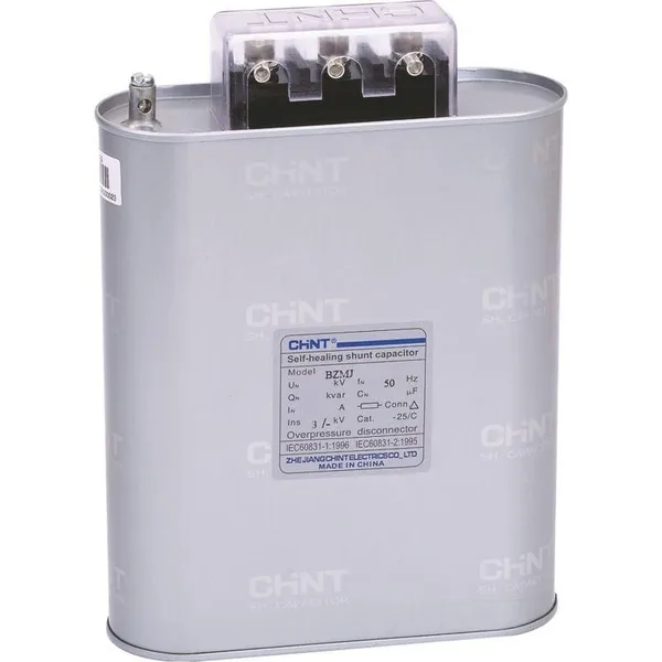 Трехфазный конденсатор BZMJ 0.45-15-3 АС450В, 15 кВАр CHINT