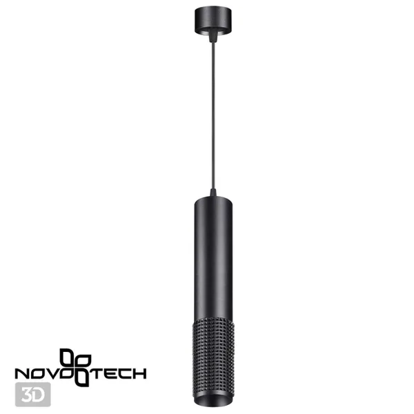 Св-к накл.,провод 2м IP20 GU10 50W 220V MAIS черный NOVOTECH — фото 3