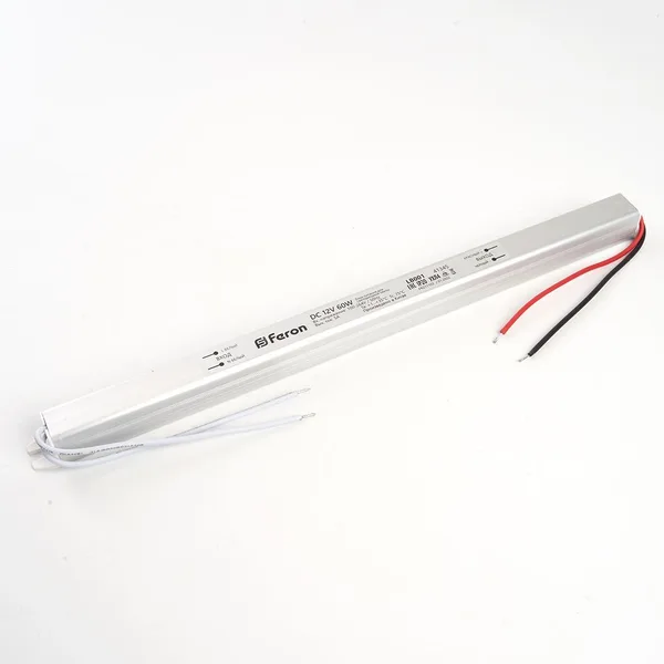 Блок питания для светодиодной ленты 60W 12V (драйвер), LB001 Feron