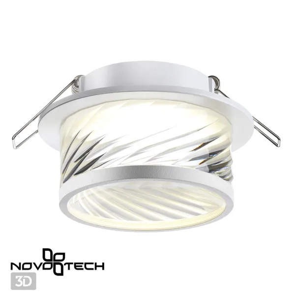 Св-к встр.IP20 GU10 9W 220V GEM белый C NOVOTECH — фото 4
