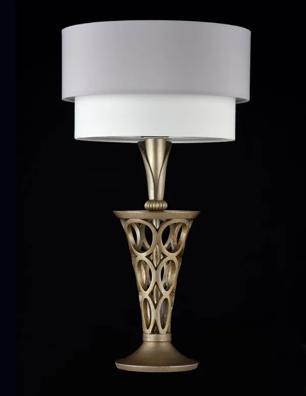 Настольная лампа 1*E27 60Вт Серебро Антик IP20 Lillian H311-11-G Maytoni — фото 3
