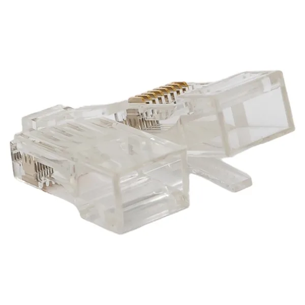 Коннектор RJ-45 TERACOM PRO неэкранированный 8P8C 30мкд Cat,6 универсальный (упак,20шт) EKF — фото 2